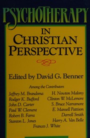 Cover of: Psychotherapy in Christian perspective