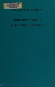 Cover of: Juda unter Assur in der Sargonidenzeit