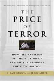 Cover of: The Price of Terror by Allan Gerson, Jerry Adler