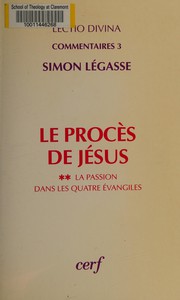 Cover of: Le procès de Jésus