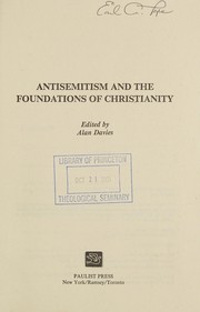 Cover of: Antisemitism and the foundations of Christianity