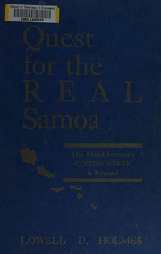 Cover of: Quest for the real Samoa: the Mead/Freeman controversy & beyond