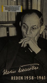 Cover of: Reden by Martin Niemöller
