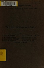 Cover of: The religion of the Bible
