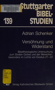 Cover of: Versöhnung und Widerstand by Adrian Schenker