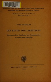 Cover of: Der Beutel der Lebendigen: alttestamentliche Erzählungs- und Dichtungsmotive im Lichte neuer Nuzi-Texte
