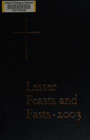 Cover of: Lesser Feasts And Fasts 2003 by 
