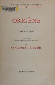 Cover of: Sur la Pâque by Origen comm