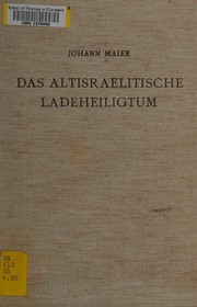 Cover of: Das altisraelitische Ladeheiligtum