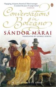 Cover of: Conversations in Bolzano by Sándor Márai