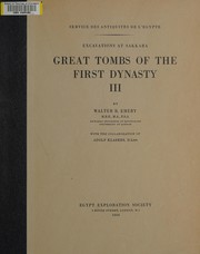 Great tombs of the First Dynasty by Emery, Walter B.