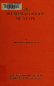 Muslim conduct of state by Muhammad Hamidullah