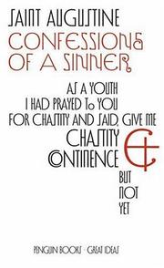 Cover of: Confessions of A Sinner by Augustine of Hippo
