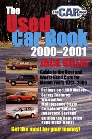 Cover of: The Used Car Book 2000-2001 by Jack Gillis, Ashley Cheng, Ailis Aaron