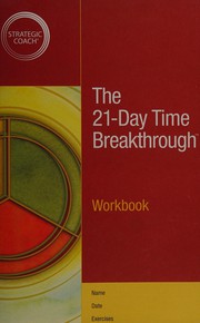 Cover of: The 21-daytime breakthrough workbook