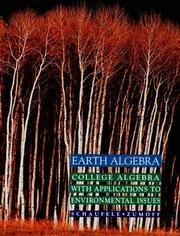 Cover of: Earth algebra: college algebra with applications to environmental issues