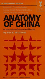 Cover of: Anatomy of China: an introduction to one quarter of mankind