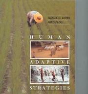 Cover of: Human adaptive strategies by Daniel G. Bates