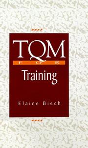Cover of: TQM for training