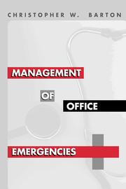 Cover of: Management of office emergencies