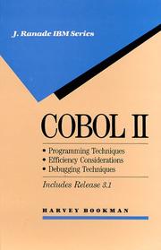 Cover of: COBOL II by Harvey Bookman, Harvey Bookman