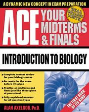 Cover of: Ace Your Midterms and Finals by Alan Axelrod