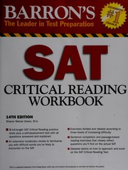 Cover of: Barron's SAT critical reading workbook
