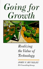 Cover of: Going for Growth: Increasing Shareholder Value Through R&D