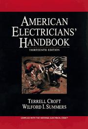 Cover of: American electricians' handbook by Terrell Croft