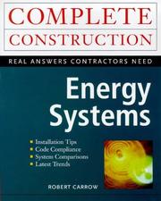 Cover of: Energy Systems by Robert Carrow