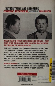 Cover of: Boss of bosses: how one man saved the Sicilian mafia