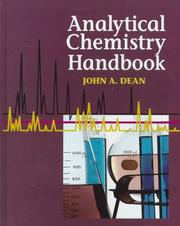 Cover of: Analytical chemistry handbook