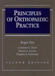 Cover of: Principles of Orthopaedic Practice