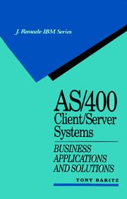 Cover of: AS/400 Client/Server Systems: Business Applications and Solutions (IBM McGraw-Hill Series)