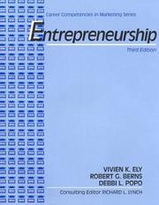 Cover of: Entrepreneurship: Career Competencies in Marketing Series, Text-Workbook (Career Competencies in Marketing Series)