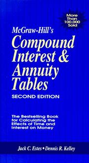 Cover of: McGraw-Hill's compound interest & annuity tables