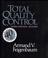Cover of: Total quality control