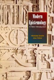 Cover of: Modern epistemology by Nicholas Everitt