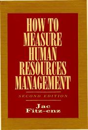 How to measure human resources management by Jac Fitz-enz