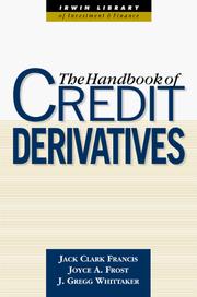 Handbook of credit derivatives by Jack Clark Francis
