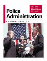 Cover of: Police Administration