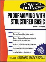 Cover of: Schaum's Outline of Programming with Structured BASIC