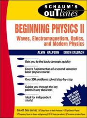 Cover of: Beginning Physics II by Alvin Halpern