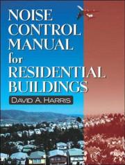 Cover of: Noise control manual for residential buildings by Harris, David A.