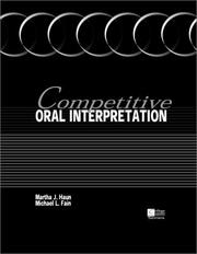 Cover of: Competitive Oral Interpretation by Martha J Haun, Michael L. Fain