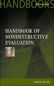 Cover of: Handbook of Nondestructive Evaluation by Chuck Hellier