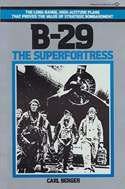 Cover of: B-29 by Carl Berger