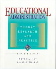 Cover of: Educational Administration: Theory, Research, and Practice