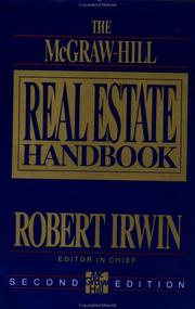 Cover of: The McGraw-Hill real estate handbook by Robert Irwin, editor in chief.