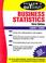 Cover of: Schaum's outline of theory and problems of business statistics